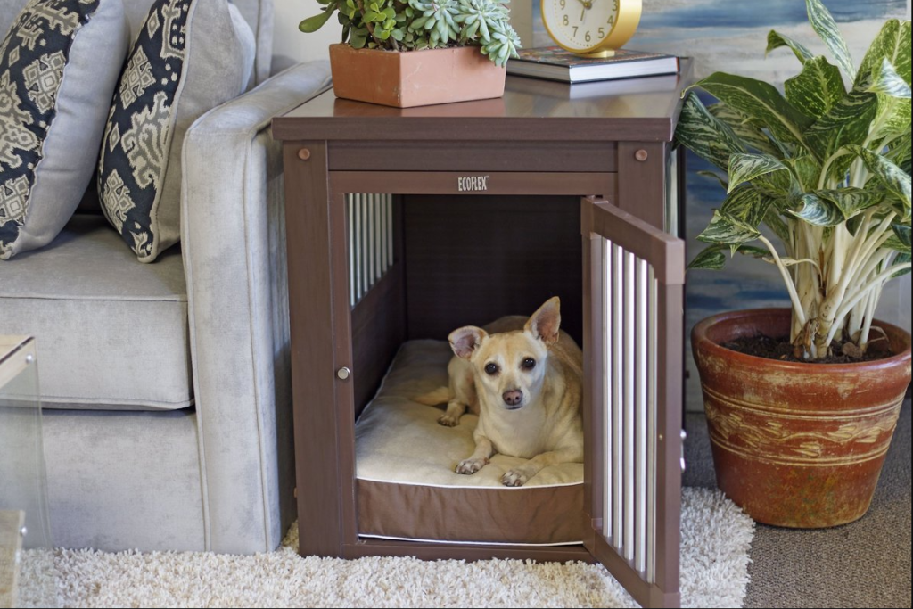 1. New Age Pet ecoFLEX Single Door Furniture Style Dog Crate & End Table a