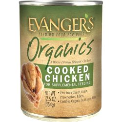 best-organic-dog-food Evanger's Organics Cooked Chicken & Turkey Grain-Free Canned Dog Food Supplement